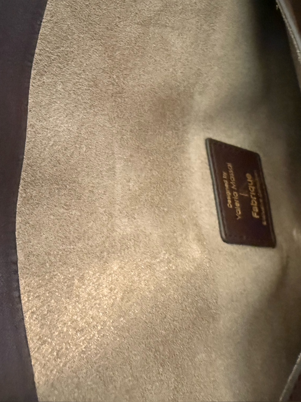 Fabrique Brera Convertible Tote Bag Large Dutch Calfskin & Suede in Mocha & Tan - Picture 12 of 16